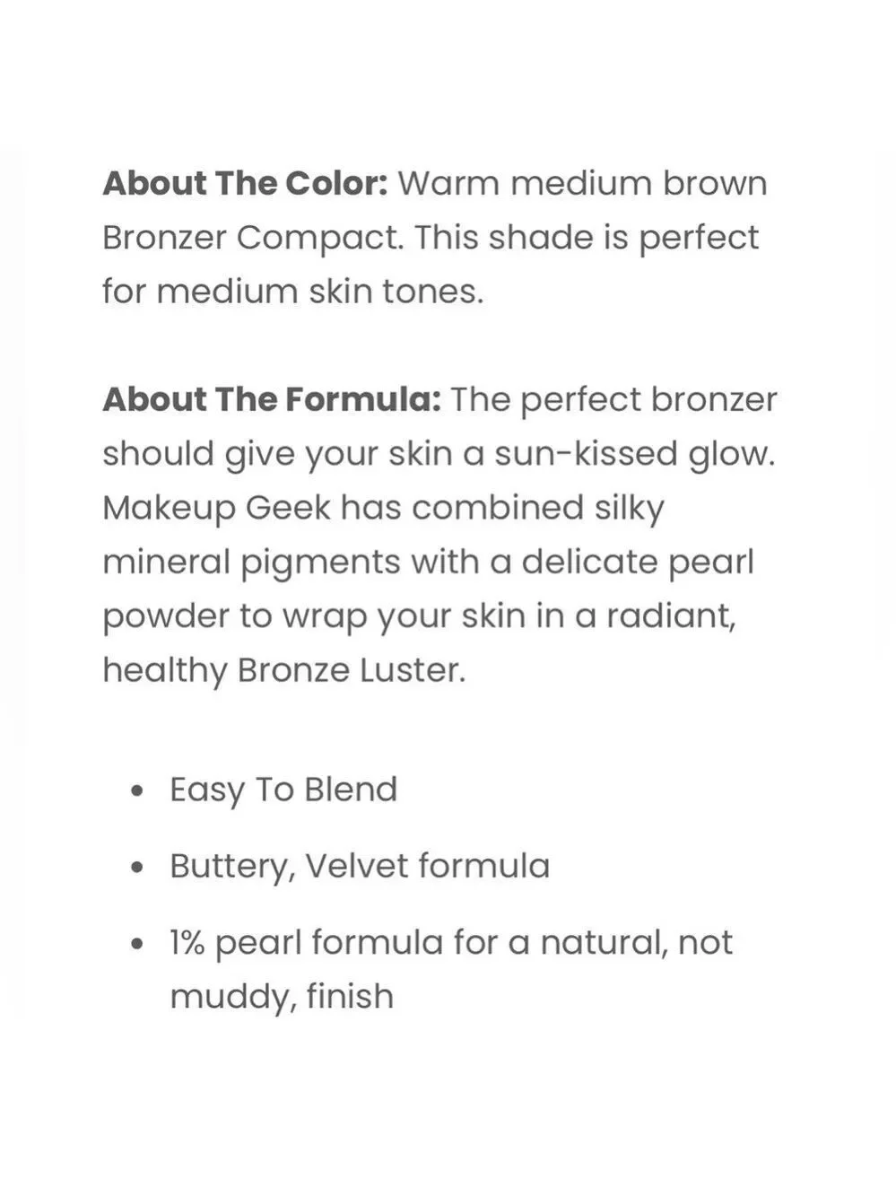 Makeup Geek TAWNY Bronzer Compact | NEW | Bronze Luster | Discontinued